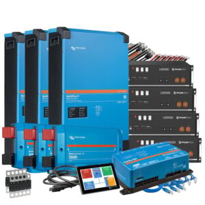 3-phasiges PV-Backup-Kit mit 19,2 oder 28,8 kWh Pylontech US5000 und Victron MultiPlus-II 48/10000 – Offgridtec®
