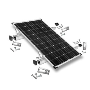Befestigungskit mit Stockschrauben für Schrägdachmontage von Solarpanelen 30mm - 40mm Rahmenhöhe